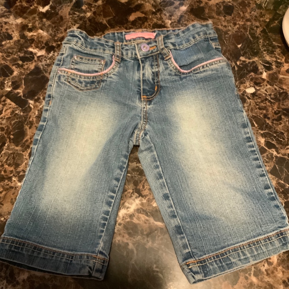 Soutindola girls Jean shorts color blue size 8 #1